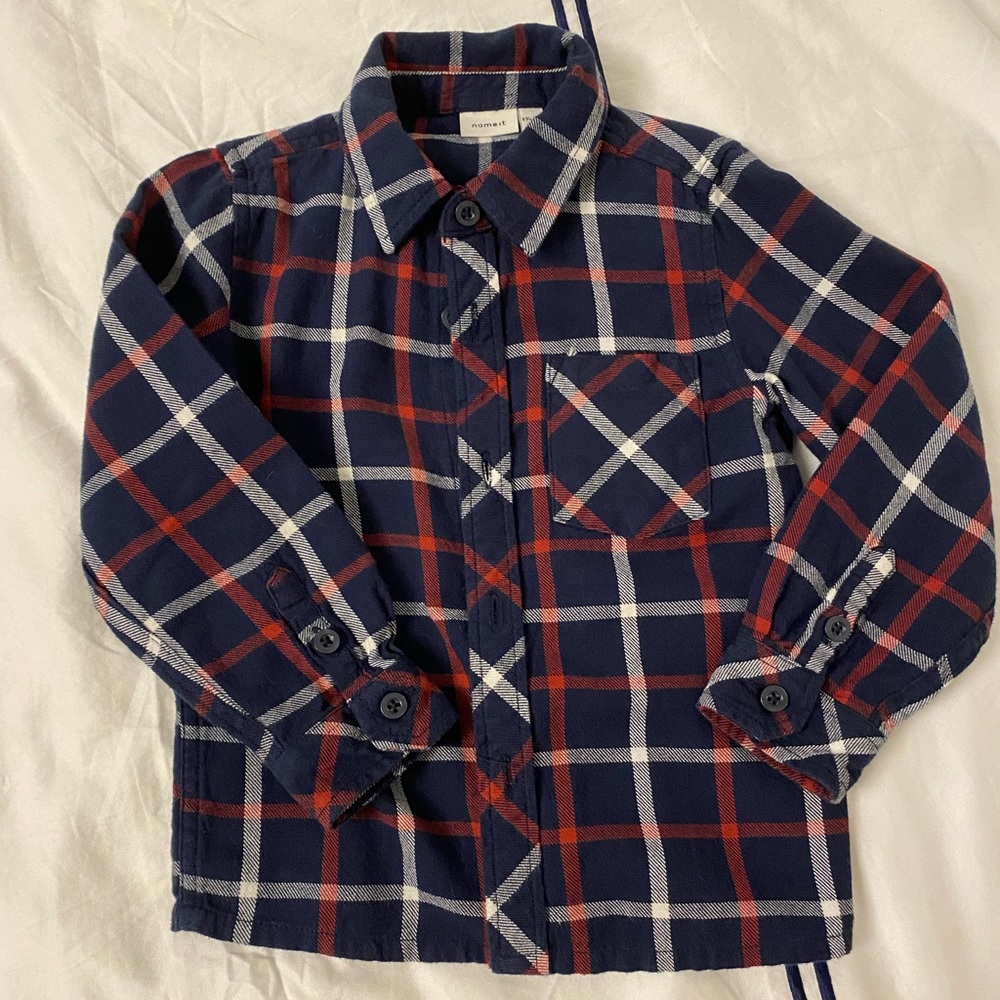 Name It flannel kids button down